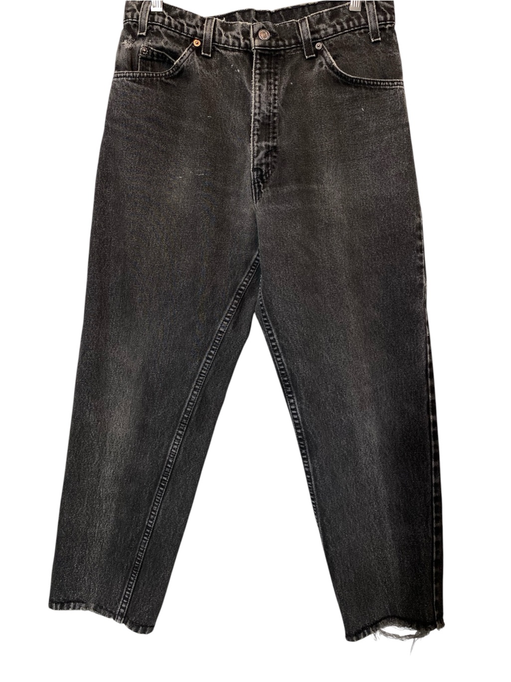 Vintage Levis Jeans Distressed Black Straight Leg High Rise